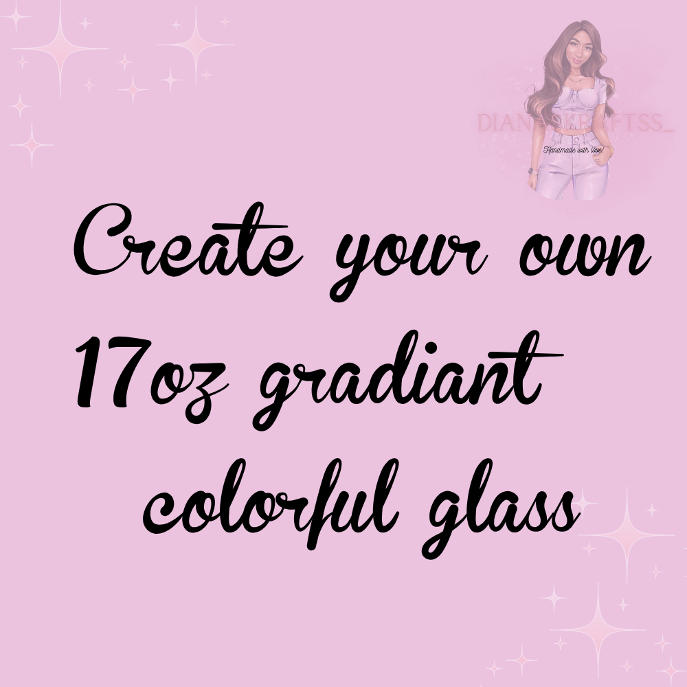 Custom 17 oz. Gradient glass mug