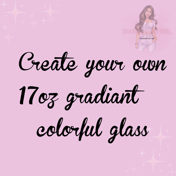Custom 17 oz. Gradient glass mug