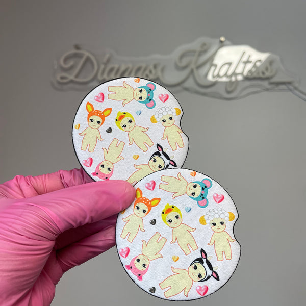 2-Set Car coasters -Sonny Angel