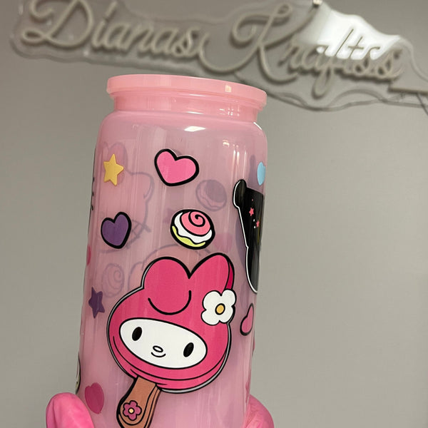Pink plastic Hello Kitty & Friends