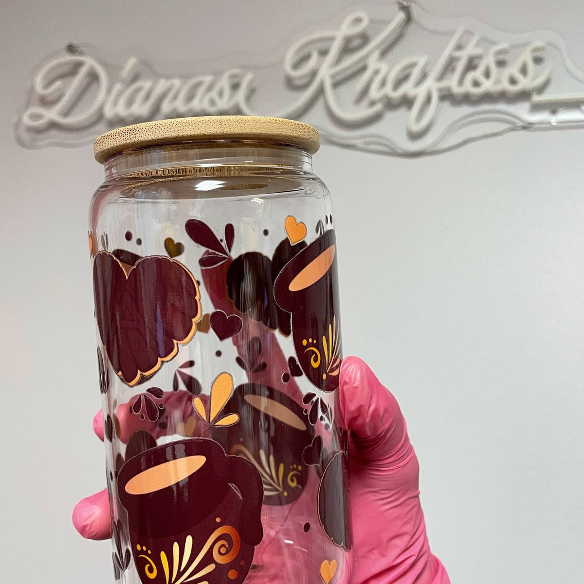 Barro glass bamboo 16 oz.